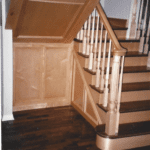 Storage space under a staircase